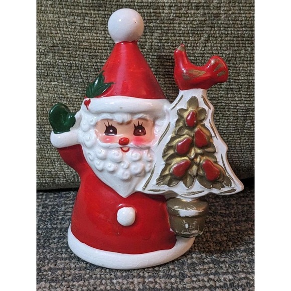 napco Other - Vintage Napcoware Santa With Partridge In Pear Tree Christmas Napco NO Clapper